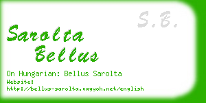 sarolta bellus business card